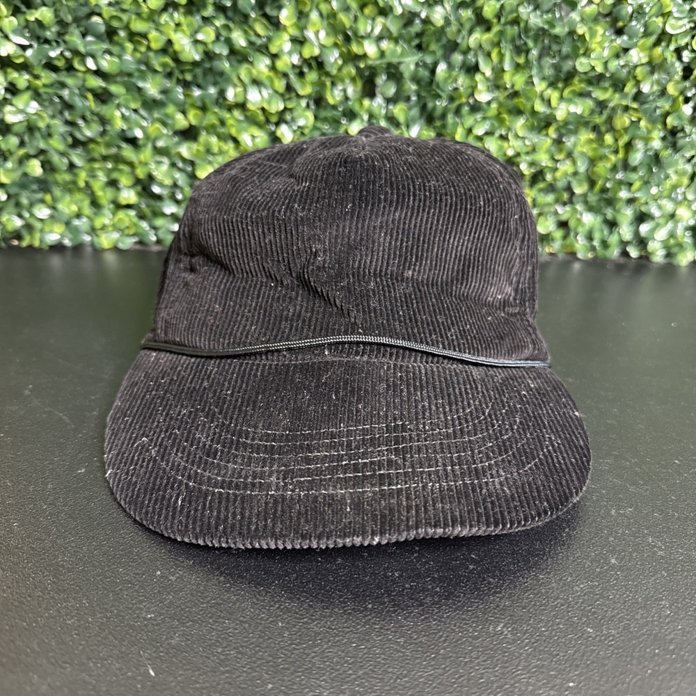 Vintage Segal Sailor Fisherman Hat Corduroy 100% Cotton Black Cap